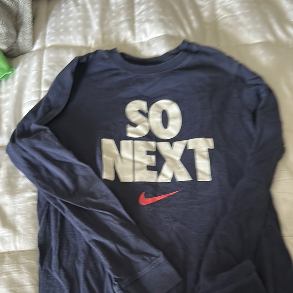 Nike Kids Navy Long Sleeve Shirt